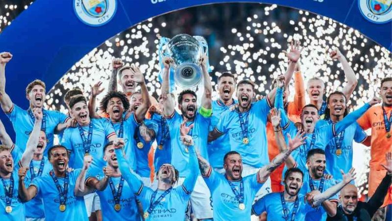 Manchester City won against Inter Milan in the Champions League final, winning both the coveted title and completing a remarkable treble. congrats heroes